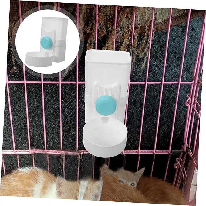 POPETPOP Automatic Pet Water Feeder for Animals Compact Hanging Dog Water Dispenser Safe and Practical for Cages for Cats Rabbits