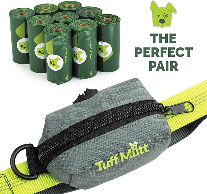 Tuff Mutt Dog Poop Bags - Dispenser-Friendly, Leak-Proof Waste Bags for Dogs, Pack contains 18 rolls with 15 bags each