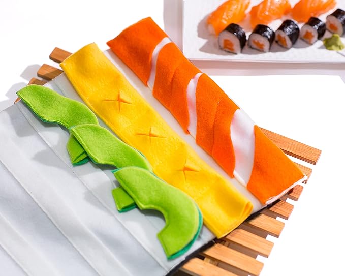 Sushi snuffle dog toy, interactive, mental exercise, dog gift, Handmade in USA
