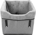 Dog Car Seats, Portable Adjustable Strap Oxford Fabric Dog Booster Seat, Washable Detachable Pet Car Seat Dog Travel Bed for Small Medium Dogs