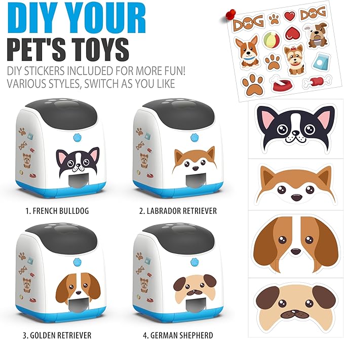 Dog Puzzle Feeder Toy – Remote Control Automatic Treat Dispenser with Light, Interactive IQ Training Slow Feeder, Large Capacity for All Dog Breeds