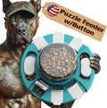 KADTC 2 Levels of Challenge - Dog Puzzle Feeder Toy - U.S. Brand - Design Push-to-Release Treat Dispenser for Small Medium Large Dogs Boredom Buster, Puppy Mental Stimulation Enrichment Puzzles Toys