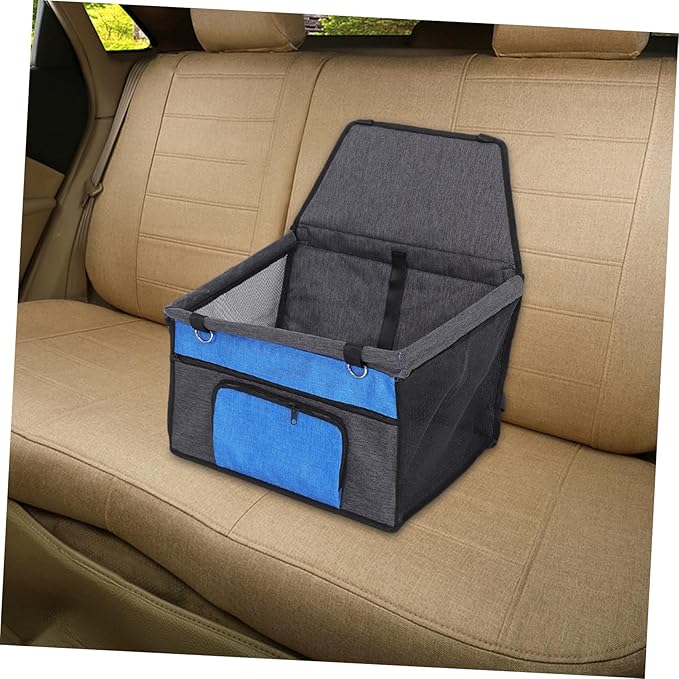 TOYANDONA Breathable Waterproof Dog Car Seat Cover for Pets Portable Puppy Travel Carrier with Front Dog Seat Easy to Install
