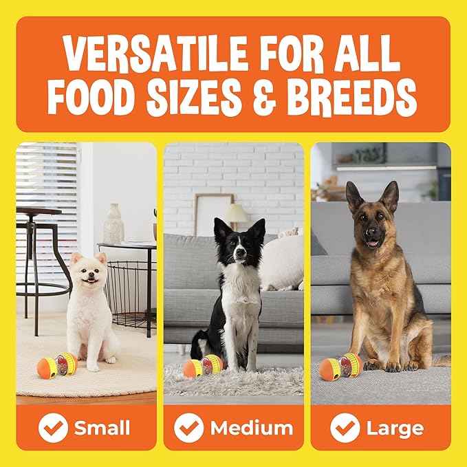 Dog Treat Dispenser Toy interactive- Treat puzzle toys for dogs mental stimulation-puzzle feeder dog & cognitive toys for dogs–Durable Treat Dispensing Dog Toys-Limited enrichment toys for dogs