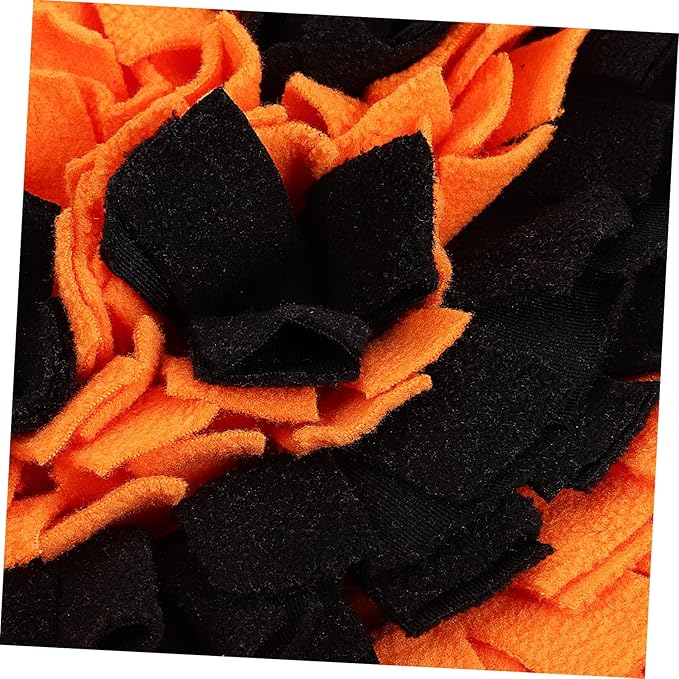 Dog Snuffle Mat for Large Breeds Pumpkin Shaped Sniffing Feeding Bright Easy to Engaging Pet Foraging Mat for Fun and Freshness
