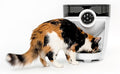 Feeder-Robot by Whisker, White with Smoke-Grey Hopper; Smart, Automatic Pet Feeder, Feed Your Cat or Dog from Anywhere, Designed & Assembled in USA