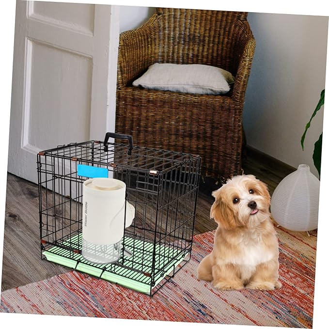 Dog Automatic Water Dispenser Pet Water Feeder Hanging Design for Drinking for and Pets Prevents Spills and Wet