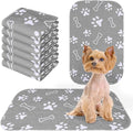 BEAUTYZOO 6 Pack Washable Pee Pads for Dogs, Reusable Puppy Pads for Potty Training, Waterproof Super Absorbent Whelping Pads Mats Non Slip Against Urine for Small Medium Dogs Cats, 16" x 24"