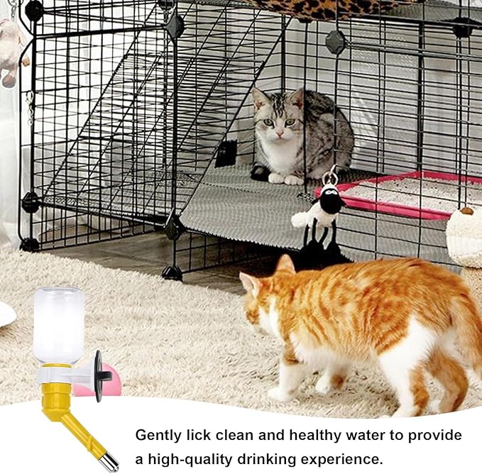 Pet Water Dispenser Nozzle - Portable Anti-Leaking Water Dispenser,Multifunctional No-Drip Fountain Reusable Automatic Dogs Feeder Nozzle for Dogs