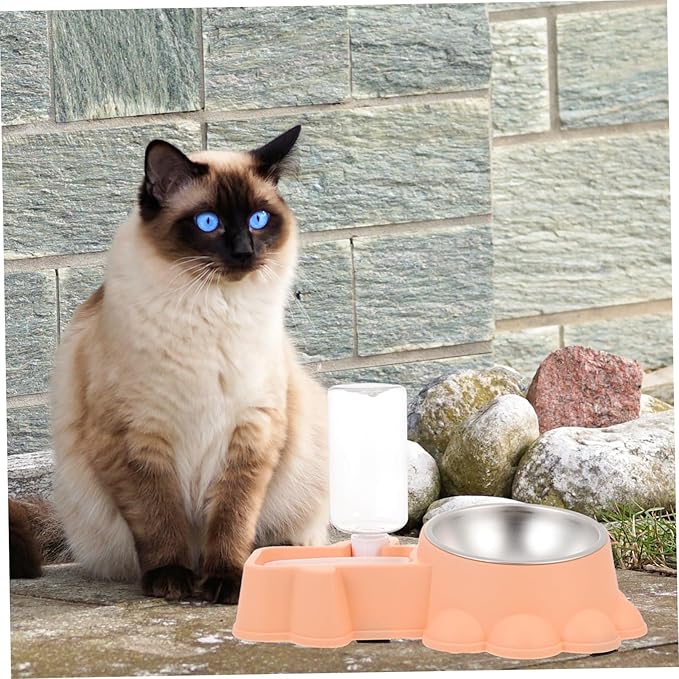 Automatic Dog Bowl for Food and Water Elegant Design Pet Feeder and Feeding Container for Dogs and Puppies for Home and Travel