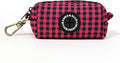 Organic Cotton Dog Poop Bag Holder for Leash Brass Hardware Waste Bag Dispenser Pet Waste Management Solution