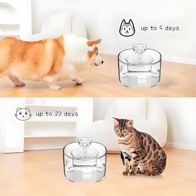 Intelligent Automatic Pet Water Dispenser, 4-Stage Filtration, for Cats, Dogs and Other Pets