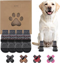 KOOLTAIL Dog Socks to Prevent Licking Paws for Hardwood Floors Anti Slip,Warm Winter Pet Boots&Paw Protector with Grippers,Double Sides Puppy Shoes Booties for Small Medium Large Senior Dogs XL