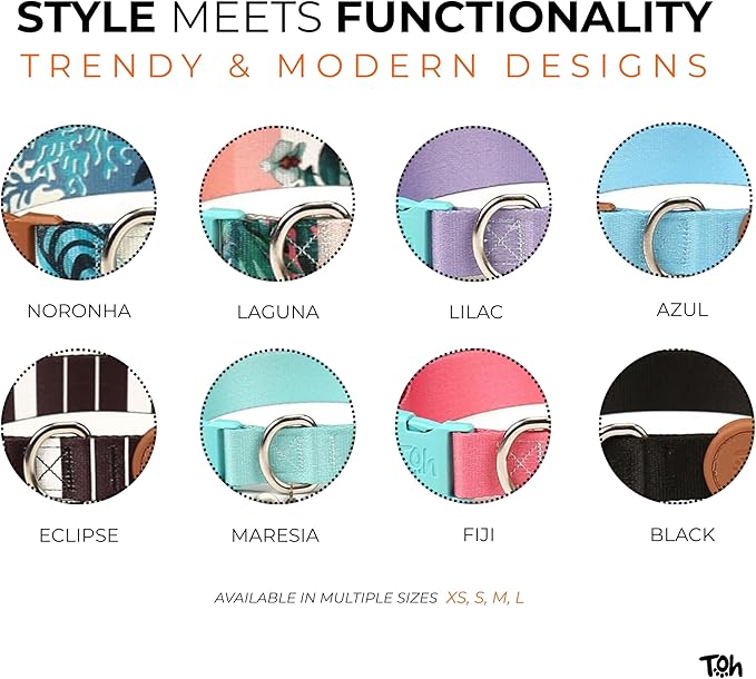 Adjustable Dog Collar with ID Tag – Soft Polyester, Quick Release Buckle – Durable, Waterproof, Cute Dog Collar – Puppy Collar, Stylish Pet Accessories (Lilac, XSmall)