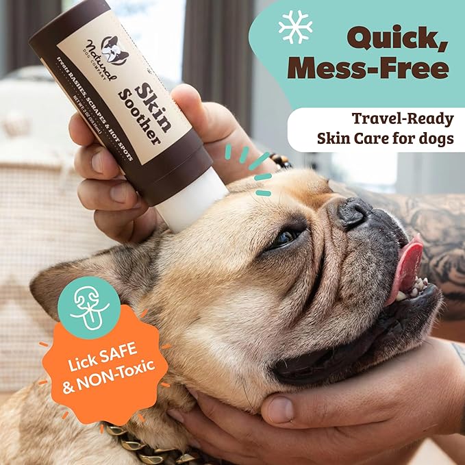 Natural Dog Company Skin Soother Balm for Dogs – 2 oz Tin All Natural Hot Spot & Rash Relief – Organic Itchy Skin Soothing Moisturizer for Dry, Red, Crusty Skin – Lick-Safe Dog Balm, Made in USA