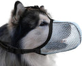 Dog Muzzle, Breathable Soft for Extra Large Dogs to Anti & Prevent Barking Biting Chewing, Reflective & Adjustable Basket Muzzle with Air Mesh for German Shepherd Blue XXL