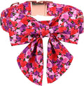 Maca Bates Valentine's Day Dog Collar with Sailor Bow for Extra Large Girl Boy Dogs,Tiedyed Love Hearts Pattern,Adjustable Durable Soft Valentine Gift for Female Male Puppy