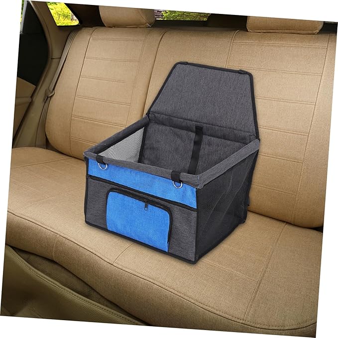 Yardwe Pet Dog and Cat Car Seat with Front Pocket Breathable Console Pet Cushion for Dogs and Cats Lightweight and Easy to Install for Travel