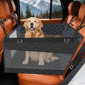 Dog Car Seat for Large Medium Dogs - Waterproof Non-Slip Pet Carseat for Medium Sized - Dog Hammock for Car SUV Truck - Hard Bottom Back Seat Extender for Dogs