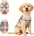 Small/Medium Dog Sweater, Warm Dog Winter Coat w/Sleeves, Comfortable High Neck & Leash Hole, Premium Dog Clothes for Golden Retriever-Best for Holidays, Daily Walks XXL Apricot