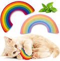 Christmas Catnip Toys for Indoor Cats Kitten, Xmas Kitty Toys Kicker Pillow 2Pcs, Interactive Cat Nip Chew Teeth Cleaning Toy for All Pet Breed