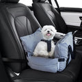 Daneey Small Dog Car Seat for Small Dogs under 15 lbs, Dog Booster Seat for Car, Fully Detachable Washable Dog Car Bed for Car Travel, Non-slip Safety Pet Car Seat with Seat Belt, Blue