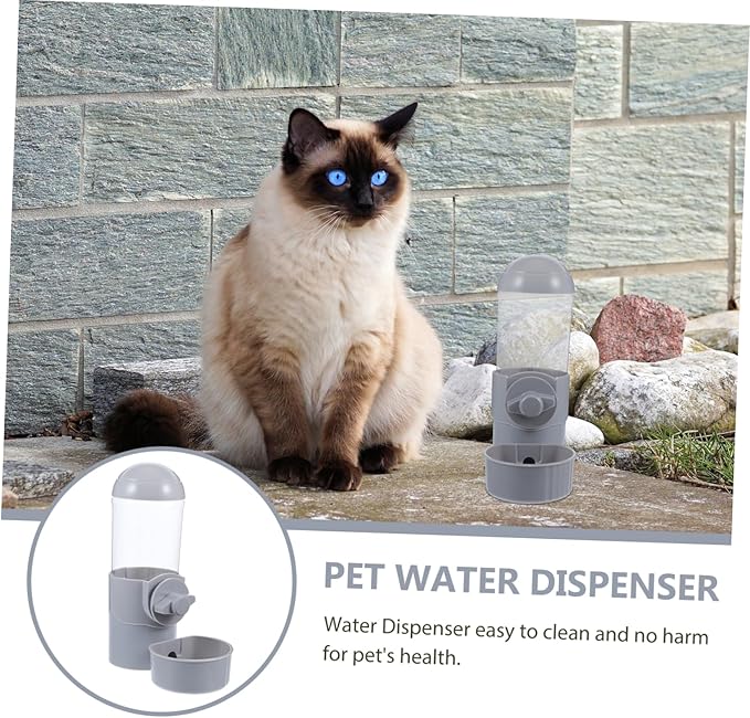 MERRYHAPY Dog Water Dispenser for Cats and Dogs Automatic Hanging Feeder Capacity Compact Design for Pets Easy to Refill Non-tip Structure Practical and Convenient