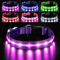 PcEoTllar Light Up Dog Collars, Led Dog Collar, Rechargeable, Night Walking, Waterproof, Glow in The Dark Dog Collars Light for Large Small Medium Dogs, Purple s