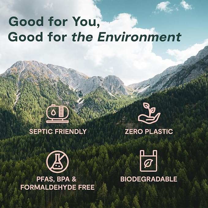 ecoHiny Premium & Soft Bamboo Toilet Paper | PFAS Free | 12 Mega Rolls, 3 ply & 350 Sheets | Non Toxic, FSC Certified, Septic Safe, BPA Free | Tree Free Toilet Tissue | Plastic Free Packaging
