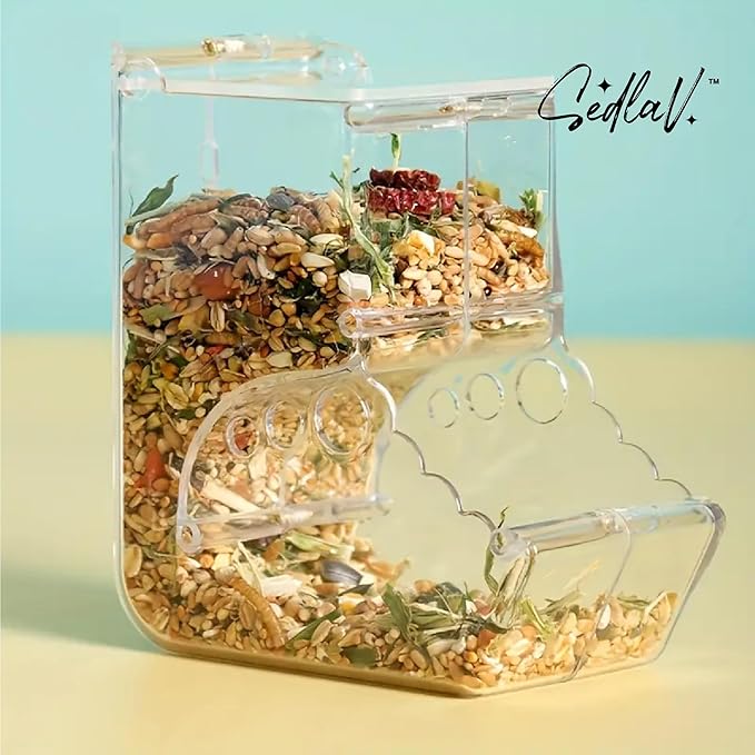 SEDLAV Automatic Pet Feeder for Small Pets - Pet Food Dispenser & Cat Feeder - Reliable and Automatic Portion Control - Maintains Pet's Health and Diet- Refill, Convenient Feeding