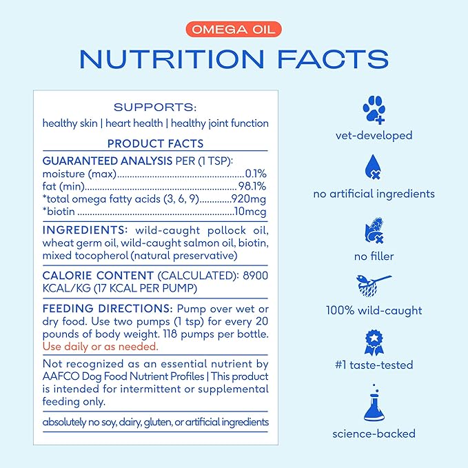 Native Pet Omega Oil for Dogs (8 oz.) & Beef Bone Broth for Dogs (4.75 oz.) - Made with Wild Alaskan Salmon Oil - EPA DHA and Bone Broth Powder Food Topper for Picky Eater