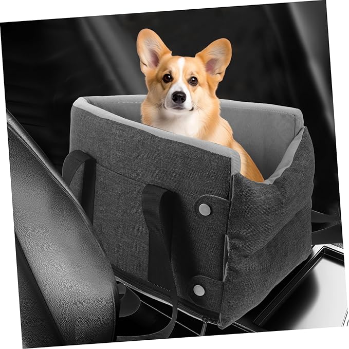 Milisten Portable Dog Car Seat Washable Comfortable Console Pet Seat for Cars Fit for Dogs Cats Deep Easy to and Maintain