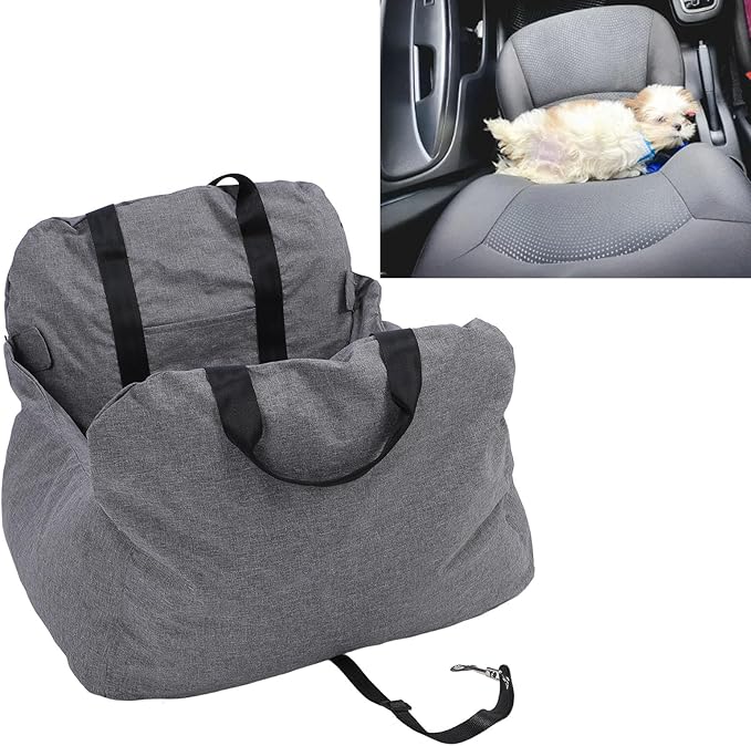 Dog Car Seat Portable Pet Booster Seat Comfortable PP Cotton Detachable Washable Travel Safety Car Seat for Trip