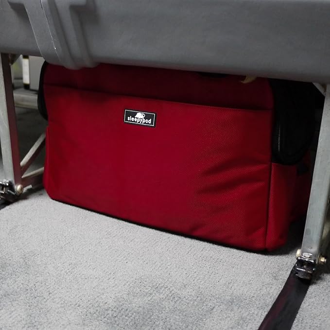 Sleepypod Atom - Airline Approved Pet Carrier and Crash-Tested Car Seat for Cats and Dogs up to 12 lbs. (Strawberry Red)