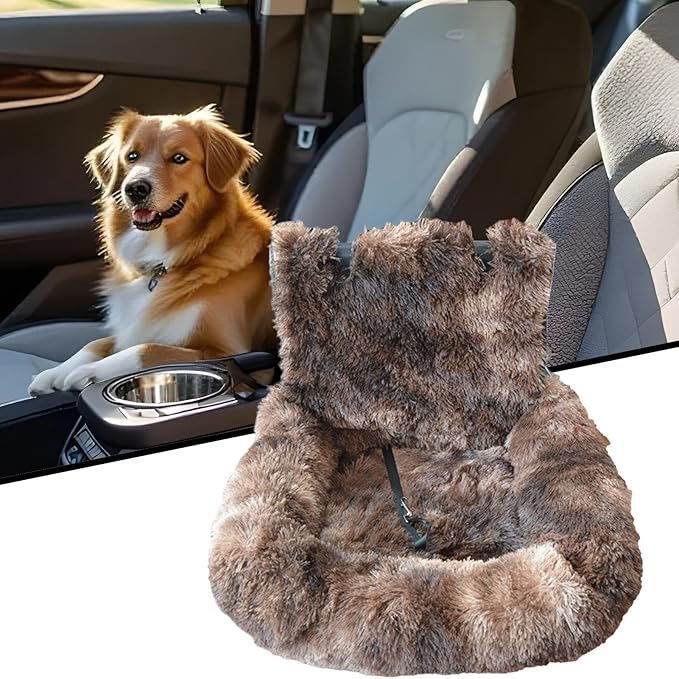 Dog Car Seat | Large Cat Car Seat Travel Cushion,Washable Cushion Comfortable Travel Bed for Vehicle Truck Camping Adventures Vet Visit Daily Commuting Traveling