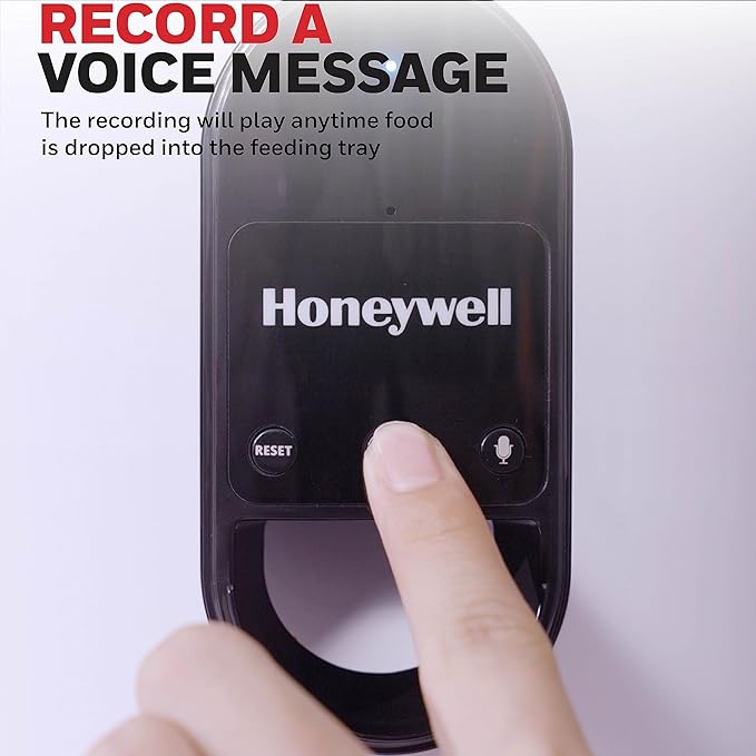 Honeywell 6L Automatic Pet Feeder: Programmable Dog and Cat Food Dispenser with Portion Control, Remote Feeding via Smartphone App, and Voice Message Feature – Ideal for Small to Large Breeds