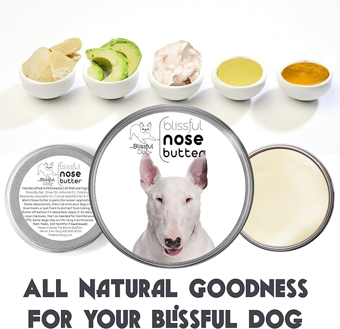The Blissful Dog Bull Terrier Unscented Nose Butter, 4 oz