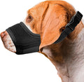 Dog Muzzle, Breathable Nylon Muzzles for Small Medium Large Dogs, Soft Air Mesh Pet Muzzles Anti Chewing Allow Eating Drinking, Adjustable Puppy Mouth Cover Prevent Biting 6 Sizes, Black, XS