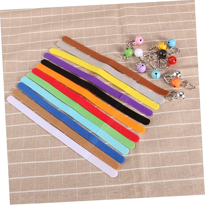 Djustable Collars for Dogs Large Pet Id Bands Collars Double Sided Id Collar Bell for Puppies