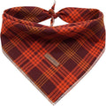 Lionheart glory Dog Bandana 1 Pack Washable Soft Plaid Dog Scarf, Fall Bib Scarf Boy Girl Bandana Square Adjustable Dog Bandanas for Small to Large Dog