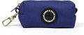 Organic Cotton Dog Poop Bag Holder for Leash Brass Hardware Waste Bag Dispenser Pet Waste Management Solution