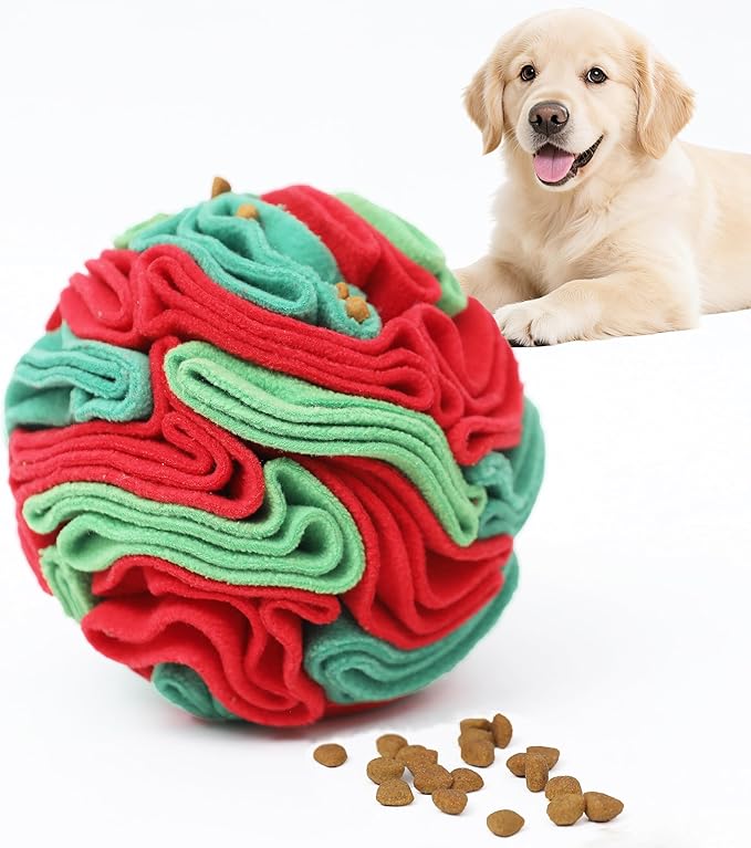 Snuffle Ball for Dogs - Interactive Dogs Toys to Keep Them Busy, Dog Puzzle Toy, Dog Enrichment Toys for Small, Medium Pets Daily Companionship, Training Reward Gift