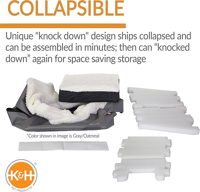 K&H Pet Products Bucket Booster Pet Seat Rectangle Knockdown Chocolate/Tan Small