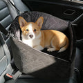 Dog Car Seat for Small & Medium Dogs up to 35 lbs, Pet Booster Seat with Removable Washable Cover, Soft Plush, Safety Leash, Non-Slip Bottom