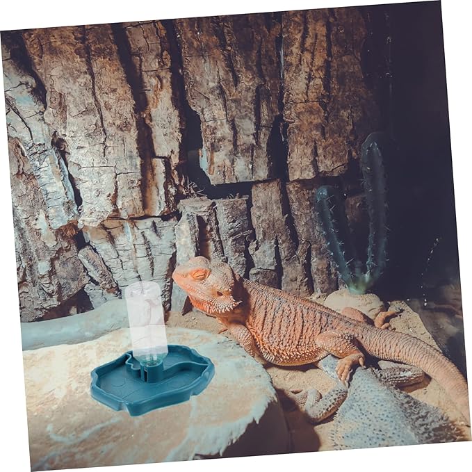 Happyyami Pet Fountain Automatic Reptisoil Automatic Feeder Automatic Water Dispenser Bearded Dragon Tank Accessories Leopard Gecko Supplies Automatic Water Feeder Drinking Fountain Tortoise