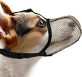 Dog Muzzle, Breathable Soft for Small Dogs to Anti & Prevent Barking Biting Chewing, Reflective & Adjustable Basket Muzzle with Air Mesh for Toy Poodles Brown S