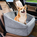 Dog Car Seat Bed for Toyota Land Cruiser 4Runner Sequoia Prado, Comfortable Pet Travel Seat for Small to Medium Dogs, Detachable Washable Booster Seat, Front or Back Seat Use,C Grey