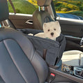 Portable Dog Car Seats for Small Dogs, Cars Central Control Puppy Car Seats Booster Seat for Cars Washable Foldable Puppy Seat Adjustable Straps and Storage Pocket