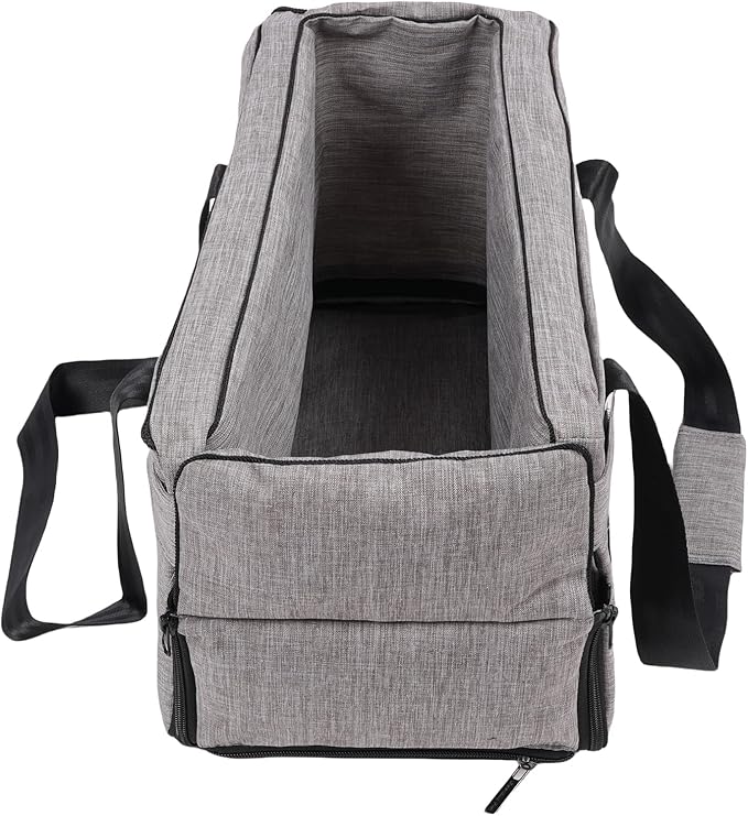 Center Console Dog Car Seat Premium Comfortable Portable Pet Booster Seat for Small Dogs Cats Secure Safe Travel with Dual Straps Easy Installation 300DPU Oxford Cloth PP Cotton