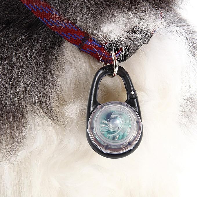 Dog Collar Light, LED Dog Collar USB Rechargeable Light Collar for Small Medium Dogs, Dog Lights for Night Walk, Adjustable 2 Light Modes for Night Walk, Glow in The Dark